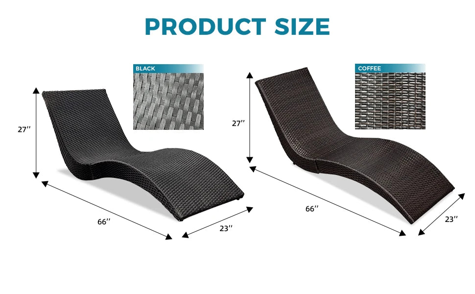VOG Outdoor Rattan Chaise Lounge