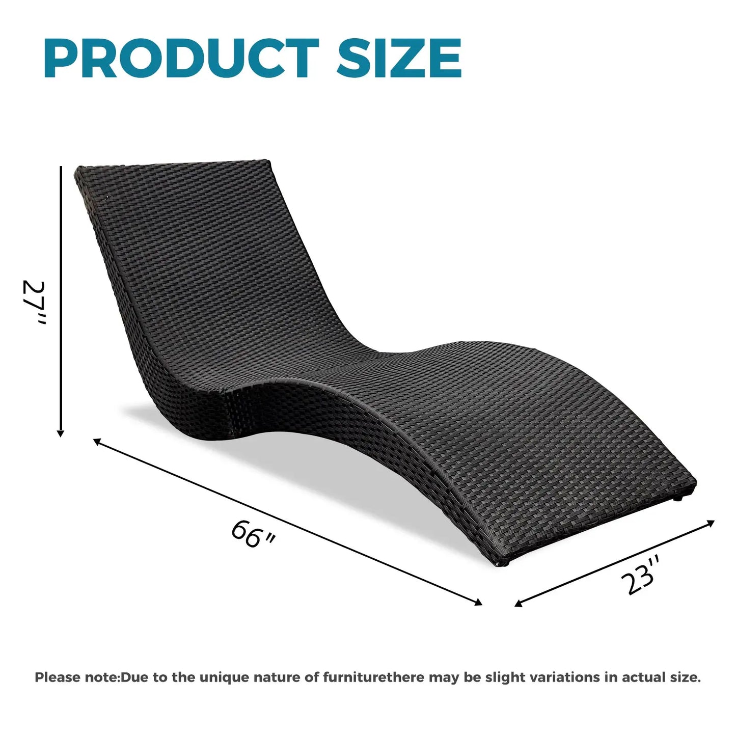 VOG Outdoor Rattan Chaise Lounge