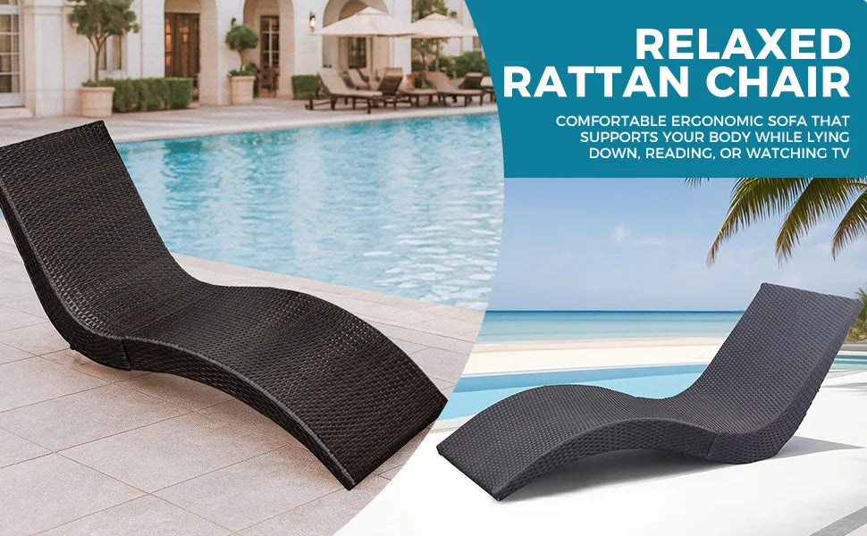 VOG Outdoor Rattan Chaise Lounge