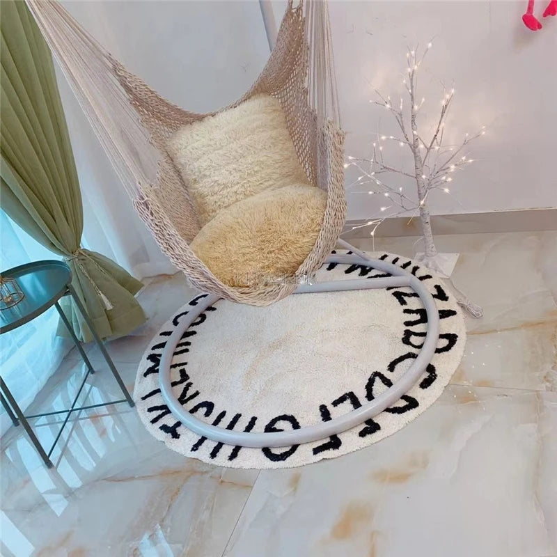 Nordic Style White Hammock Swing
