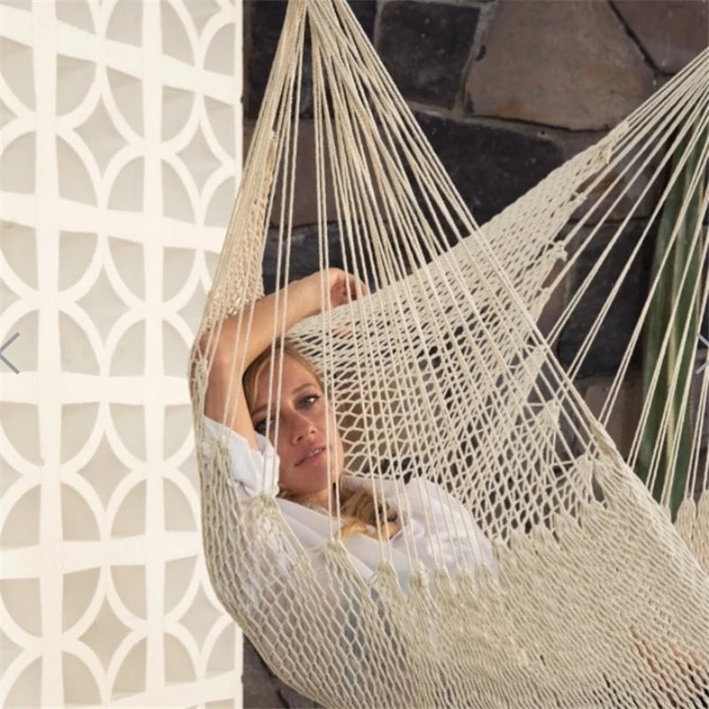 Nordic Style White Hammock Swing