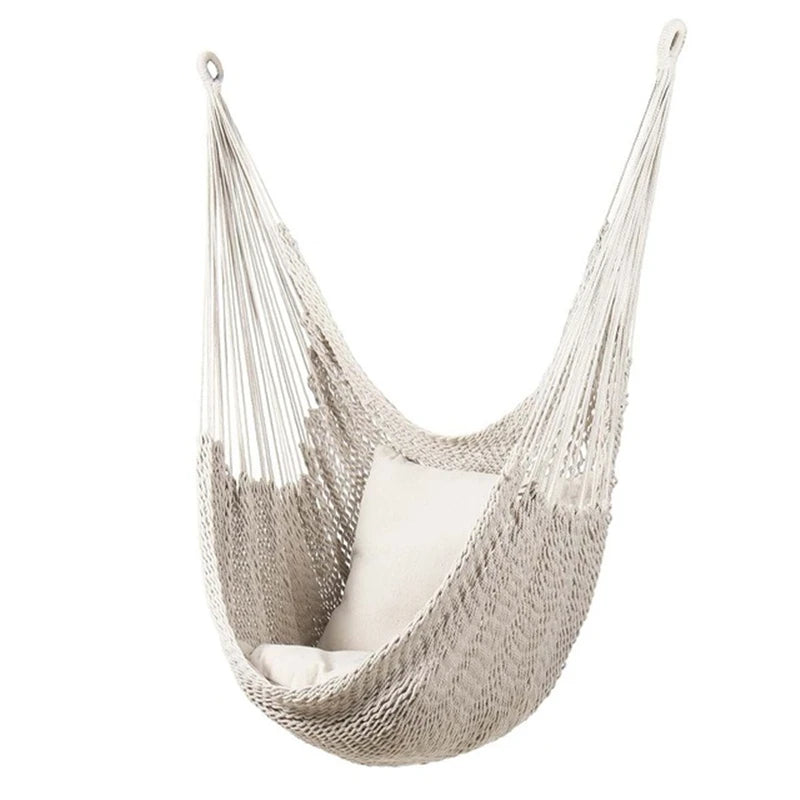 Nordic Style White Hammock Swing
