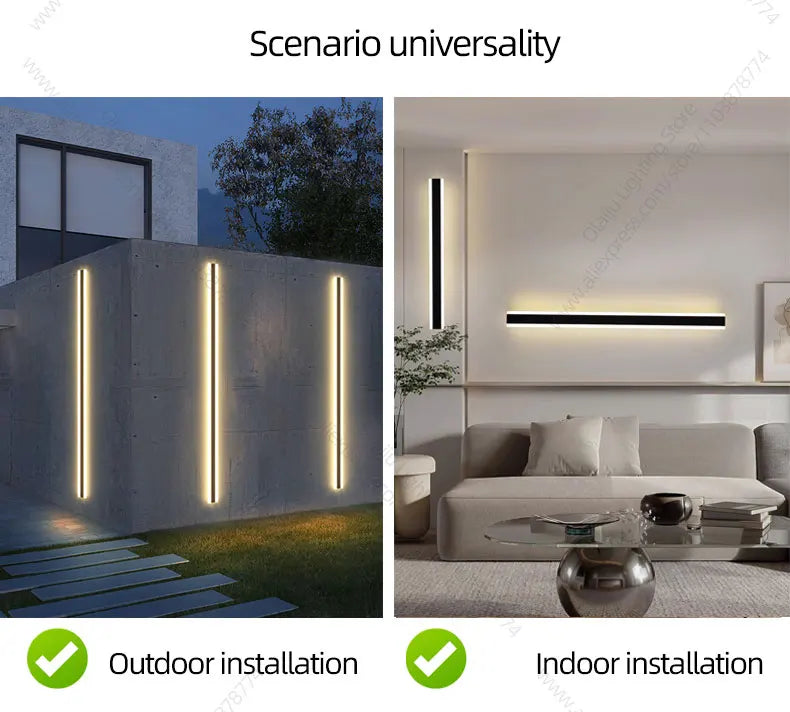 Outdoor Wall Lamp LED Waterproof Wall Lamp Modern Outdoor Wall Lamp Indoor Lighting Decorative Wall Lamp Villa Nordic Wall Lamp