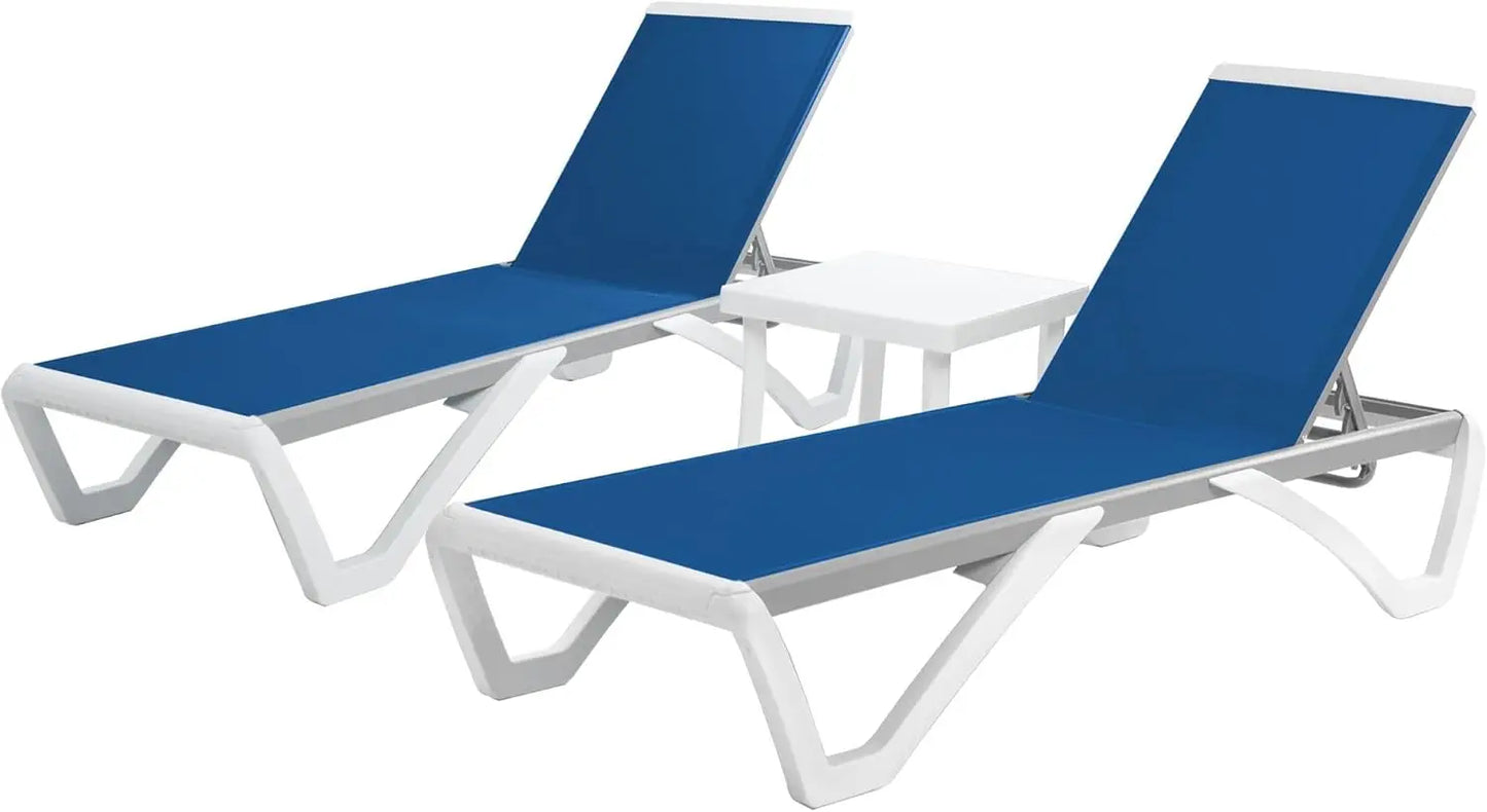 KAREN Patio Chaise Lounge Chair Set