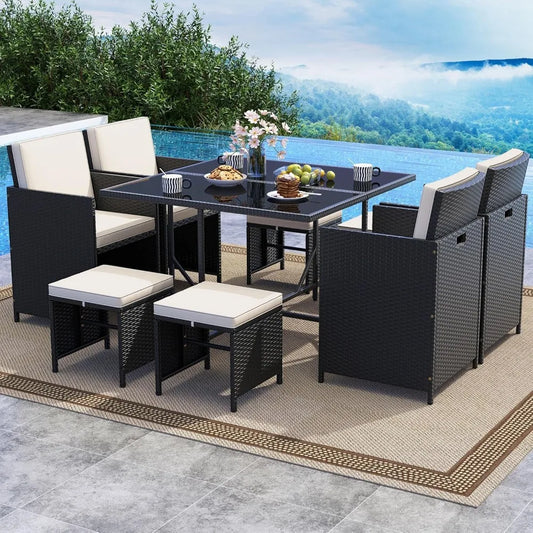 Seville 9 Piece Patio Dining Set