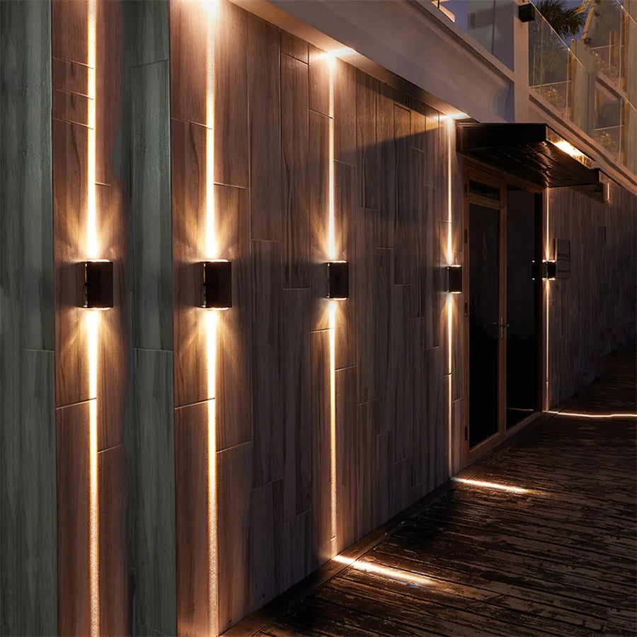 Waterproof LED Wall Lamp 20W Outdoor IP65 Up Down Wall Light Aluminum External Wall Light for Garden Balcony Pathway Fence Decor