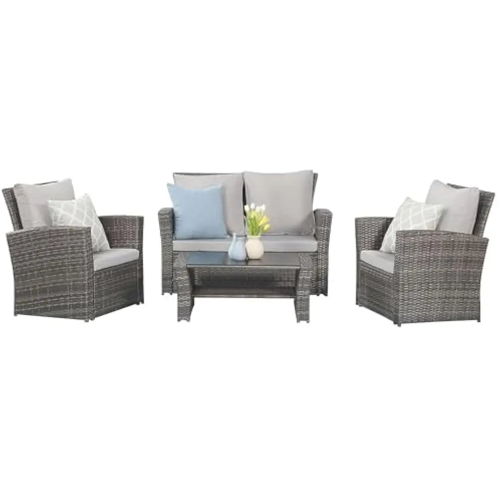 ANDY 4 Piece Garden Sofas Sets