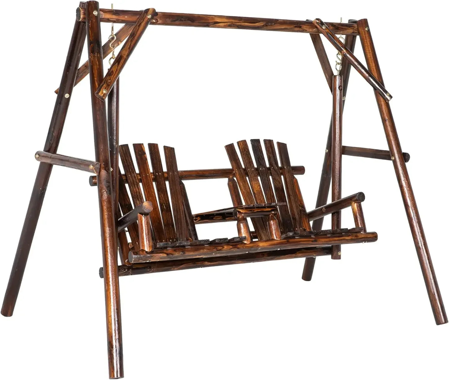 MARA Wooden Porch Swing with Stand