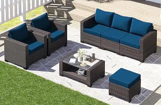 AVILES 7 Piece Outdoor Patio Furniture Set