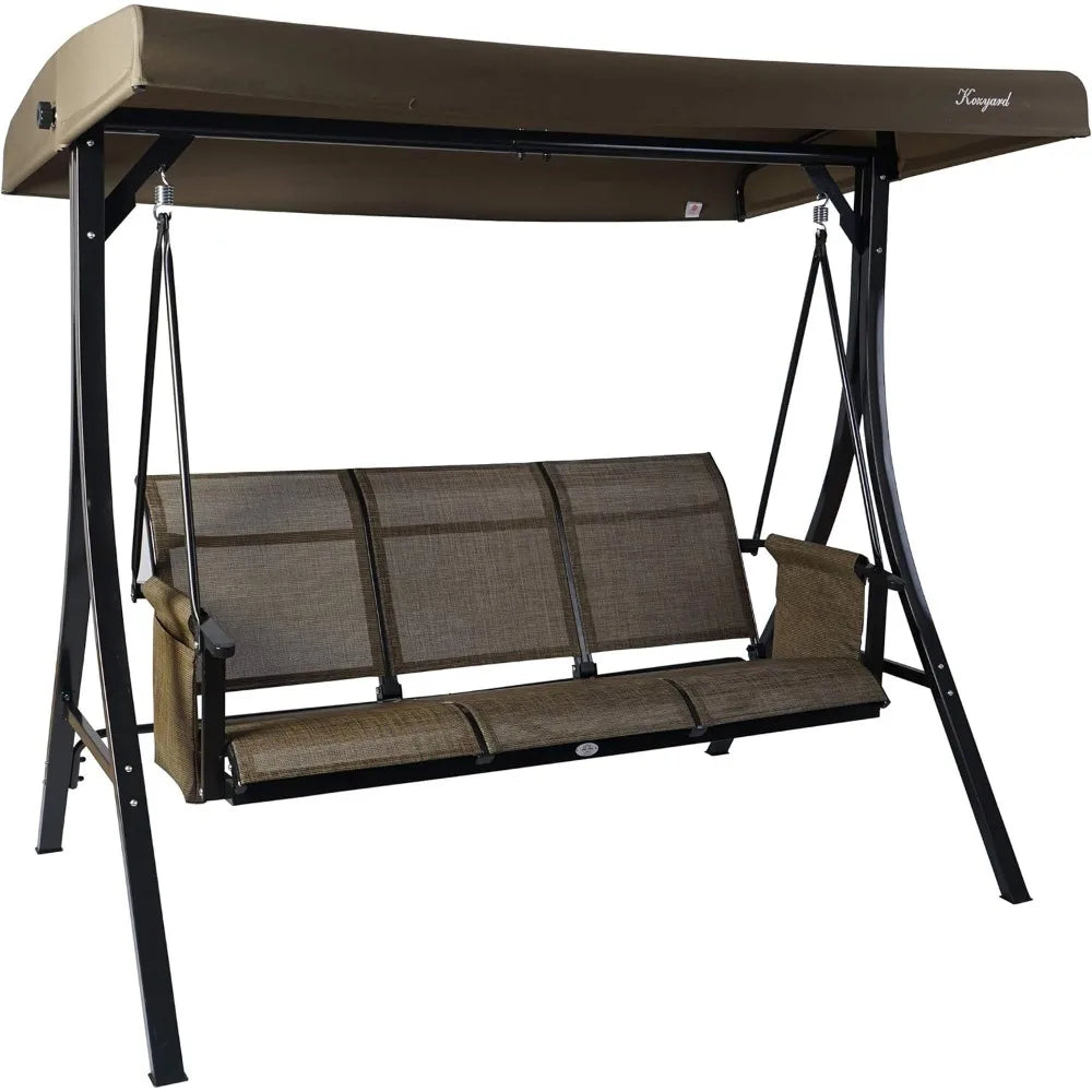 Brenda 3-Seat Patio Swing Chair
