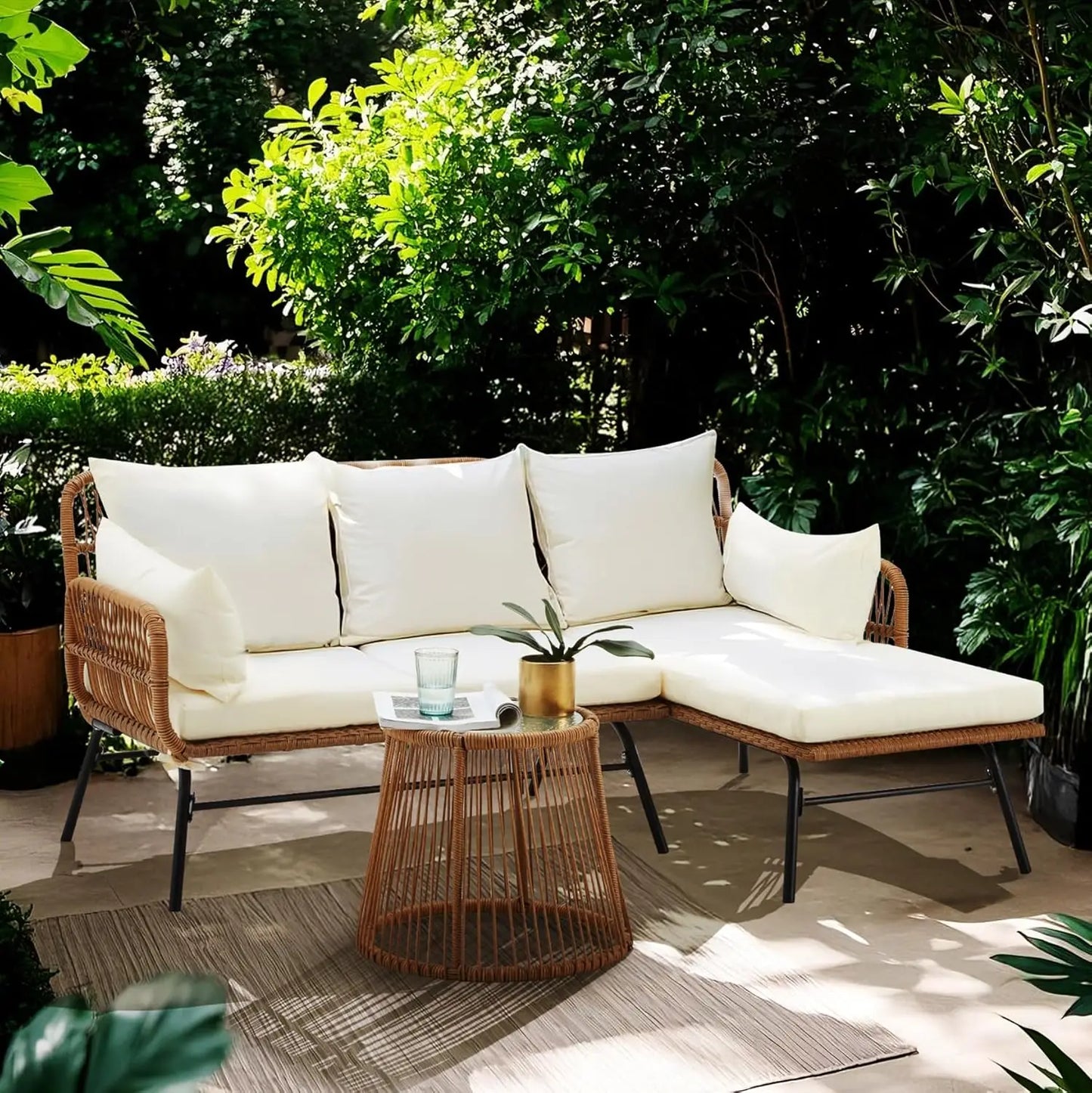 BORA 3-Piece L-Shaped Outdoor Set