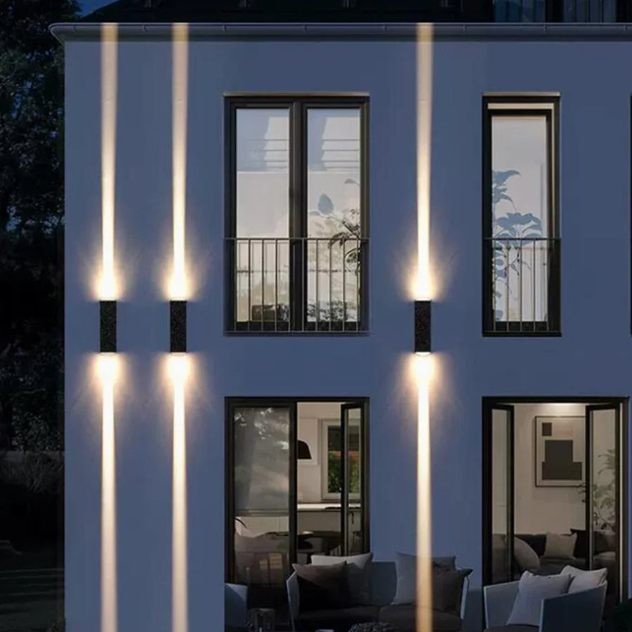 Waterproof LED Wall Lamp 20W Outdoor IP65 Up Down Wall Light Aluminum External Wall Light for Garden Balcony Pathway Fence Decor