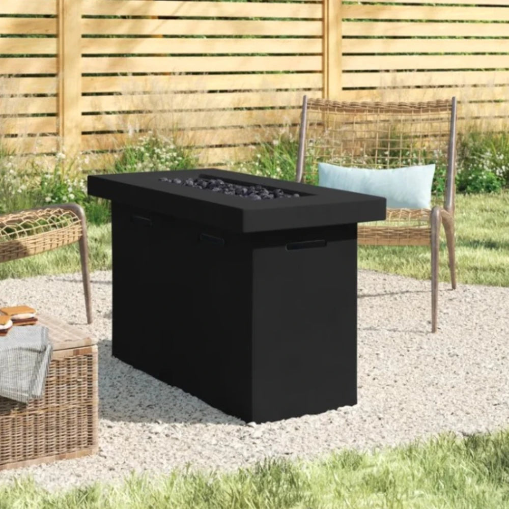MARSHA Fiber Reinforced Concrete Propane Outdoor Fire Pit Table