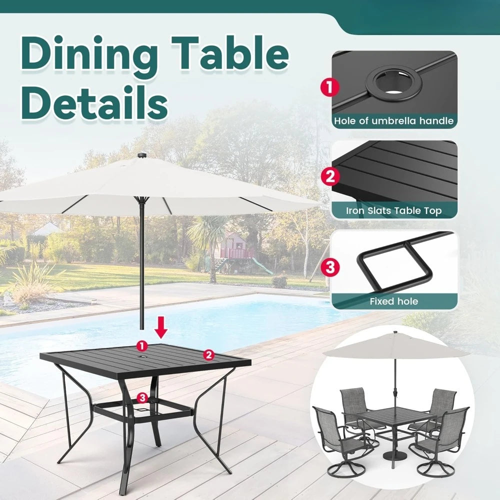 ADAM 5-Piece Outdoor Dining Set