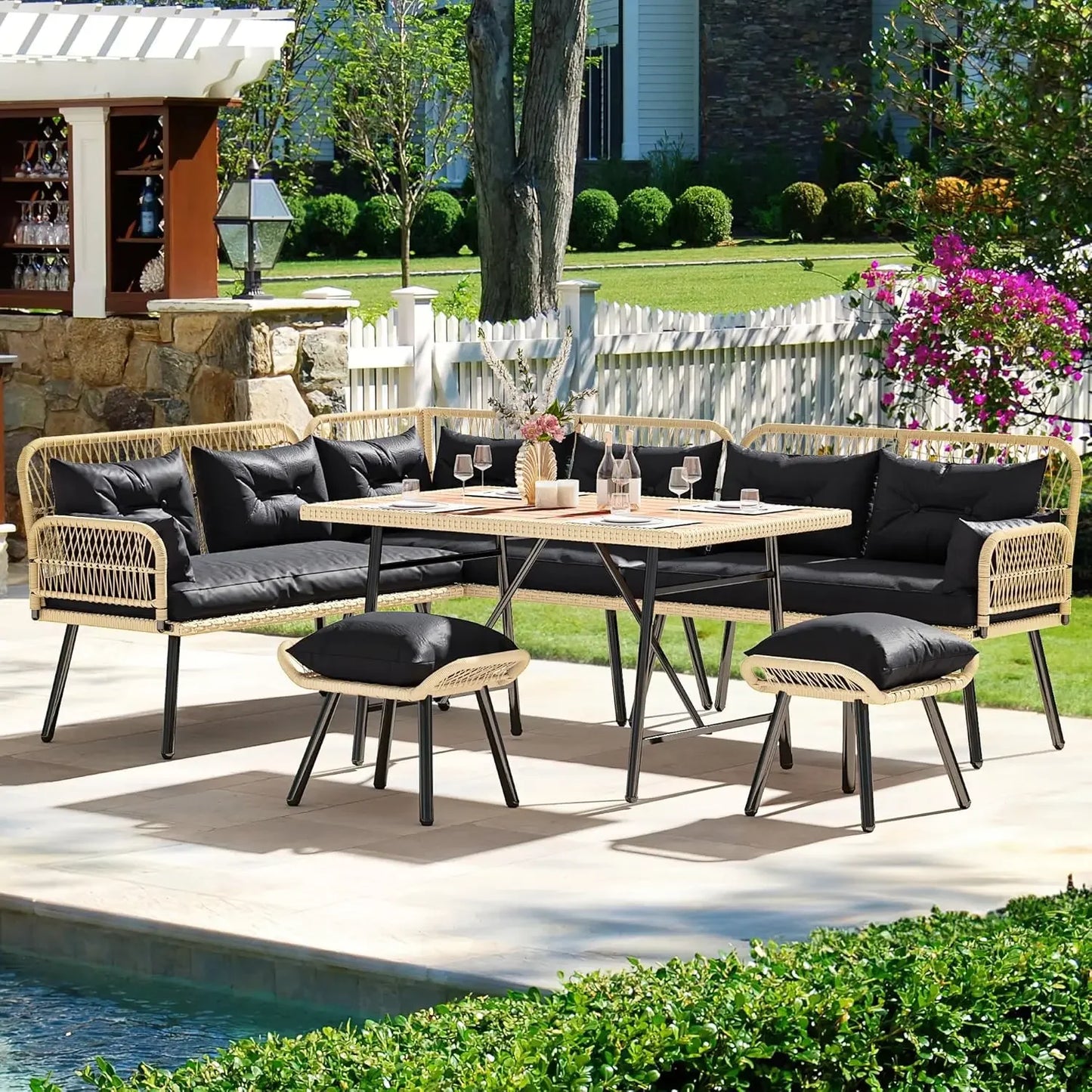 BISA L-Shaped Garden Sofa Set
