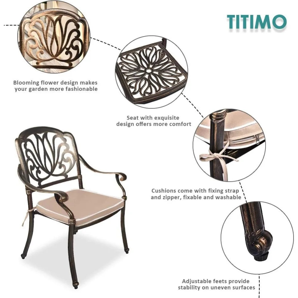 DON 3 Piece Patio Dining Set