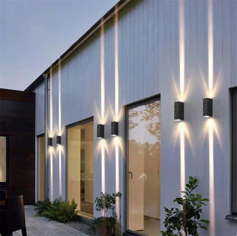 Waterproof LED Wall Lamp 20W Outdoor IP65 Up Down Wall Light Aluminum External Wall Light for Garden Balcony Pathway Fence Decor