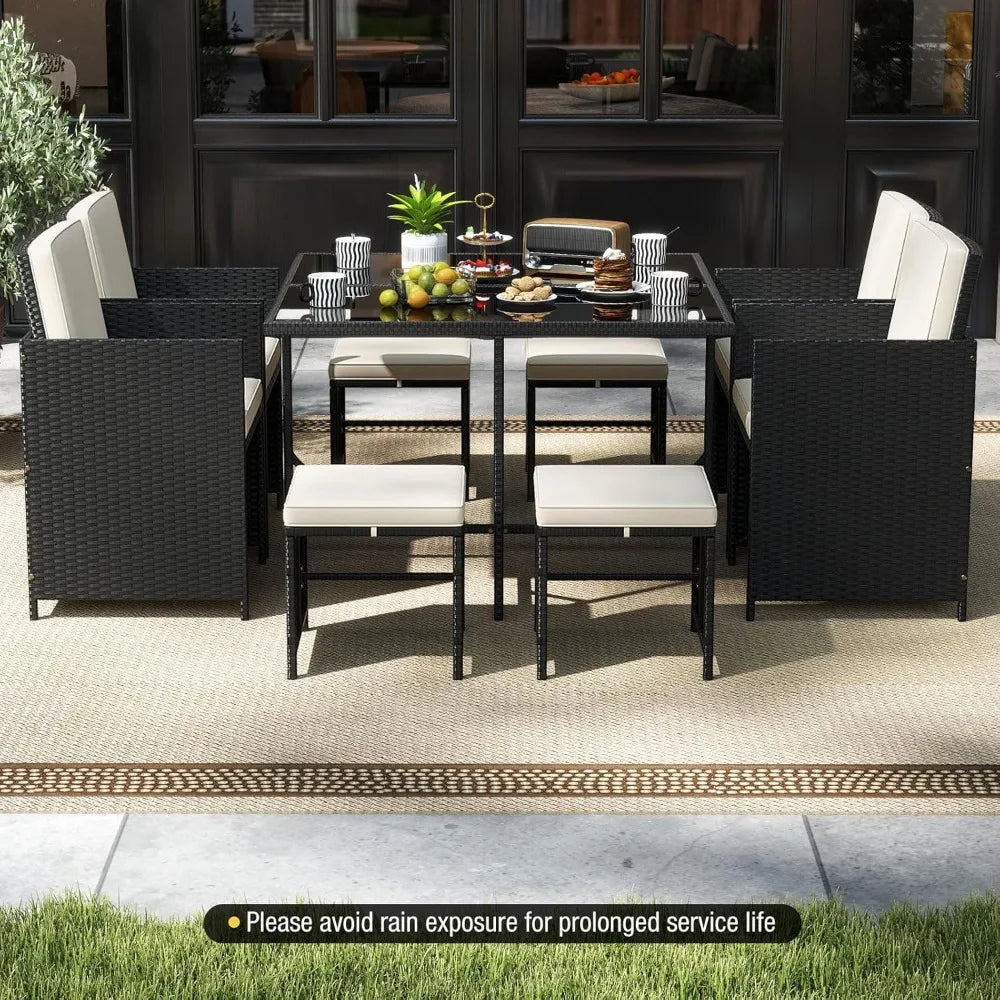 Seville 9 Piece Patio Dining Set