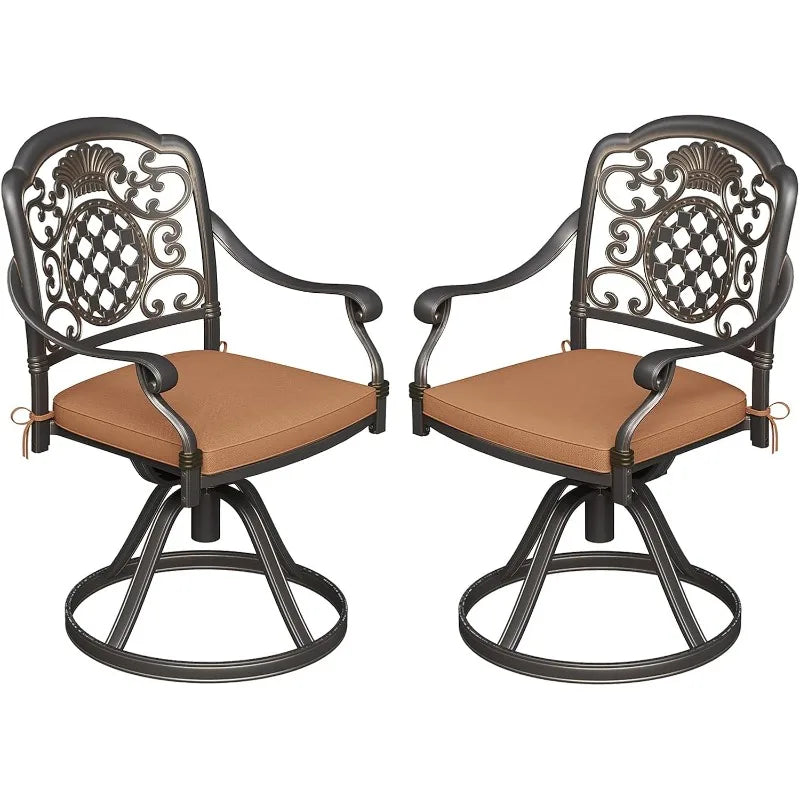 DON Swivel Patio Chairs Set of 2