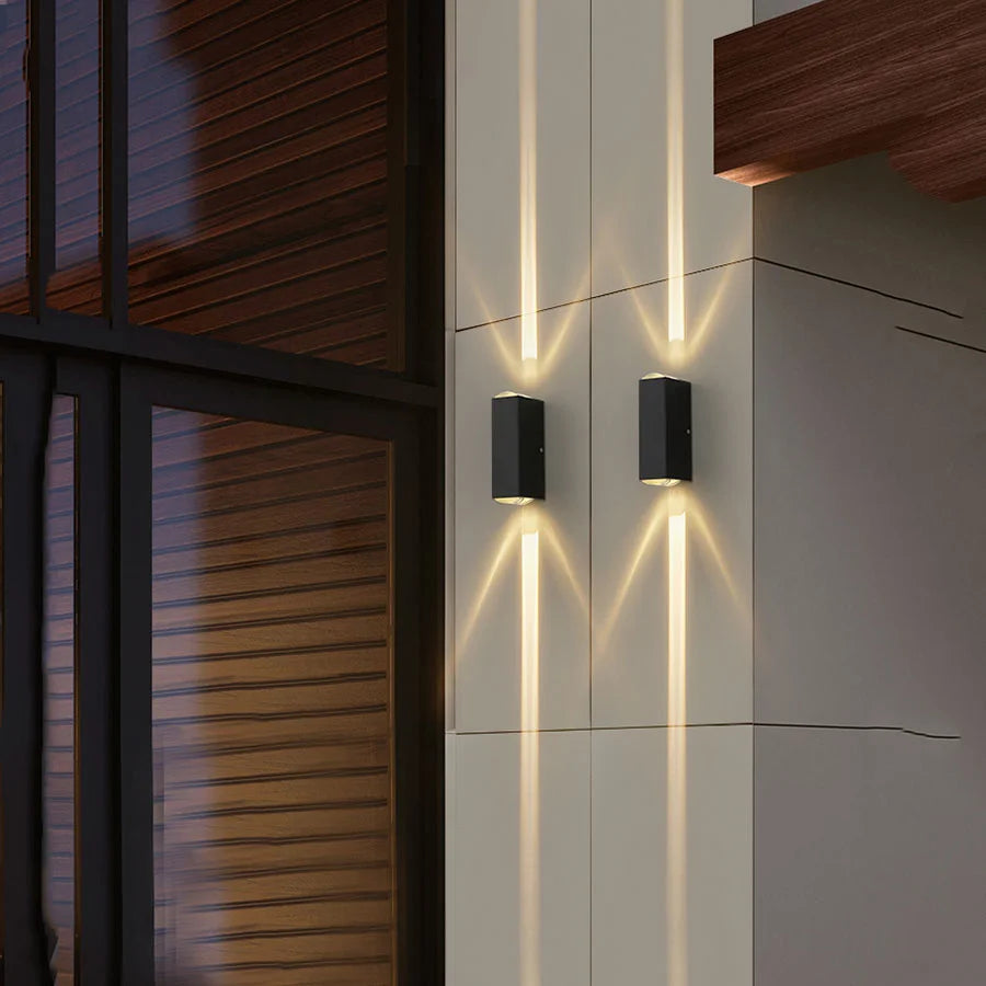 Waterproof LED Wall Lamp 20W Outdoor IP65 Up Down Wall Light Aluminum External Wall Light for Garden Balcony Pathway Fence Decor