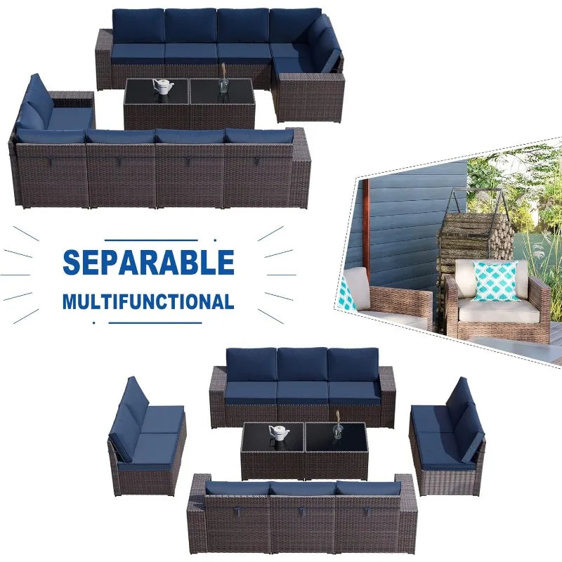 GRAND Patio Furniture Set 12 Pieces