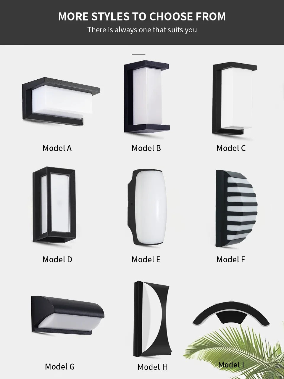 LED Outdoor Wall Light Wall Lamp Motion Sensor AC110V 220V Waterproof Modern Indoor Home Balcony Path Porch Garden Decoration