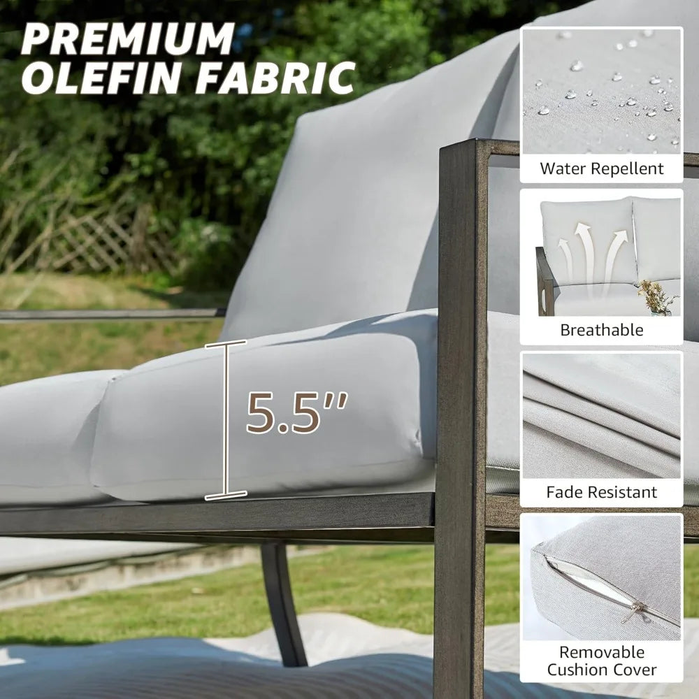 AURA 4 Pieces Patio Furniture Set