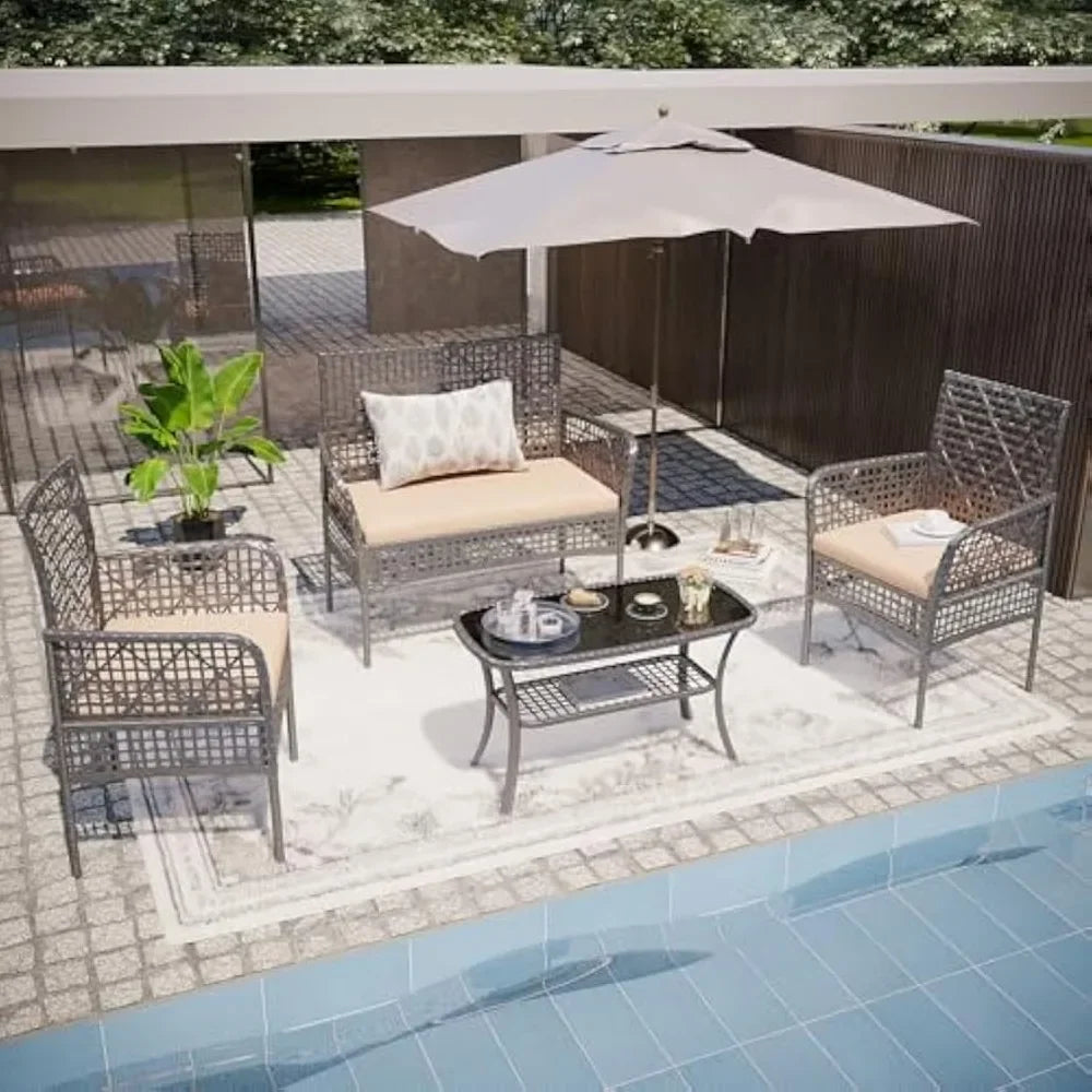 SAGA 4 Pieces Outdoor Furniture Set