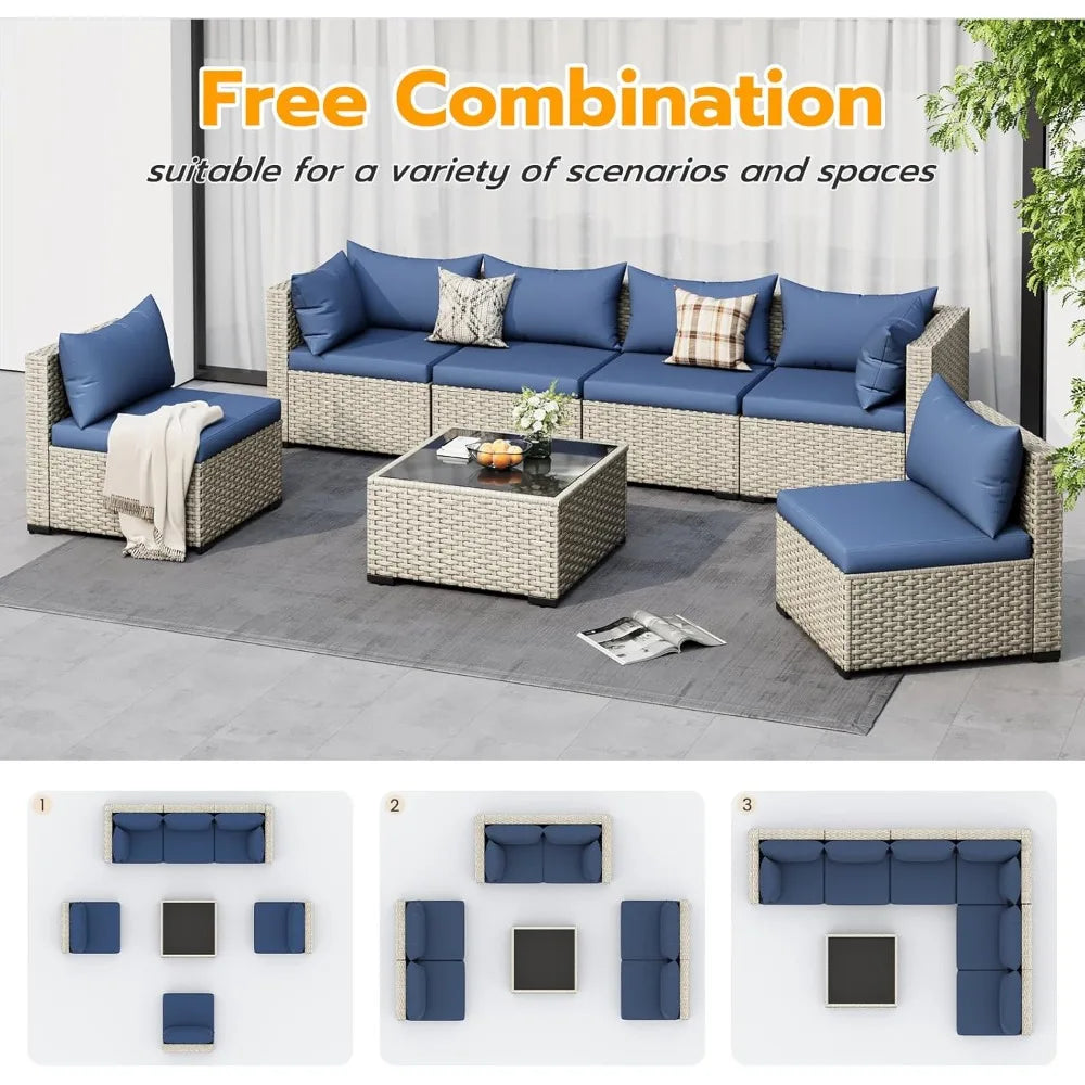 KAYLI Outdoor 7-Piece Furniture Set