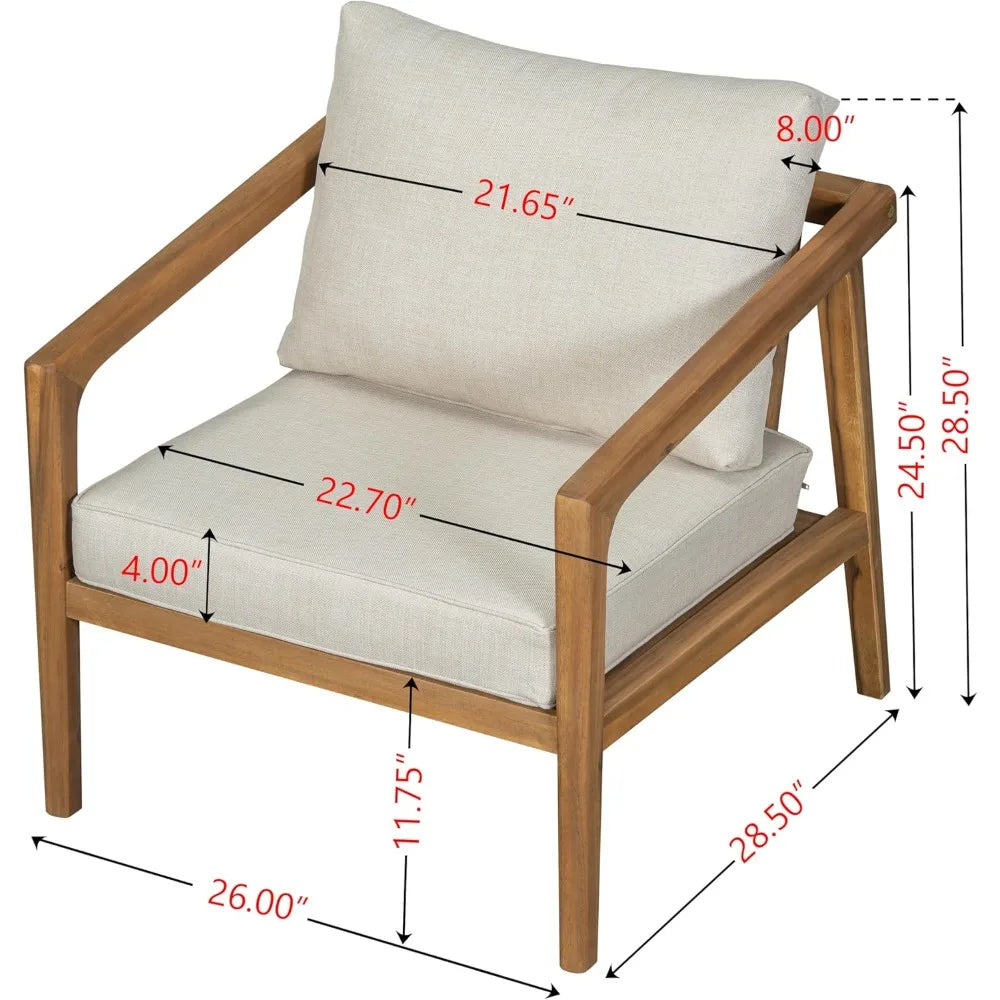 Dena Patio 4-Piece Conversation Set