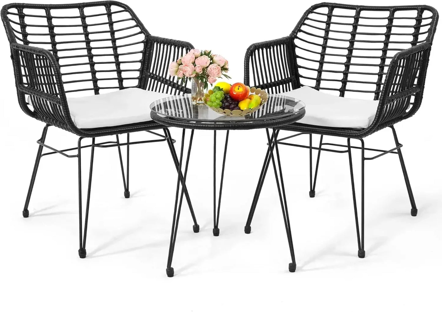 SIWA  5-pcs Wicker Bistro Patio Set