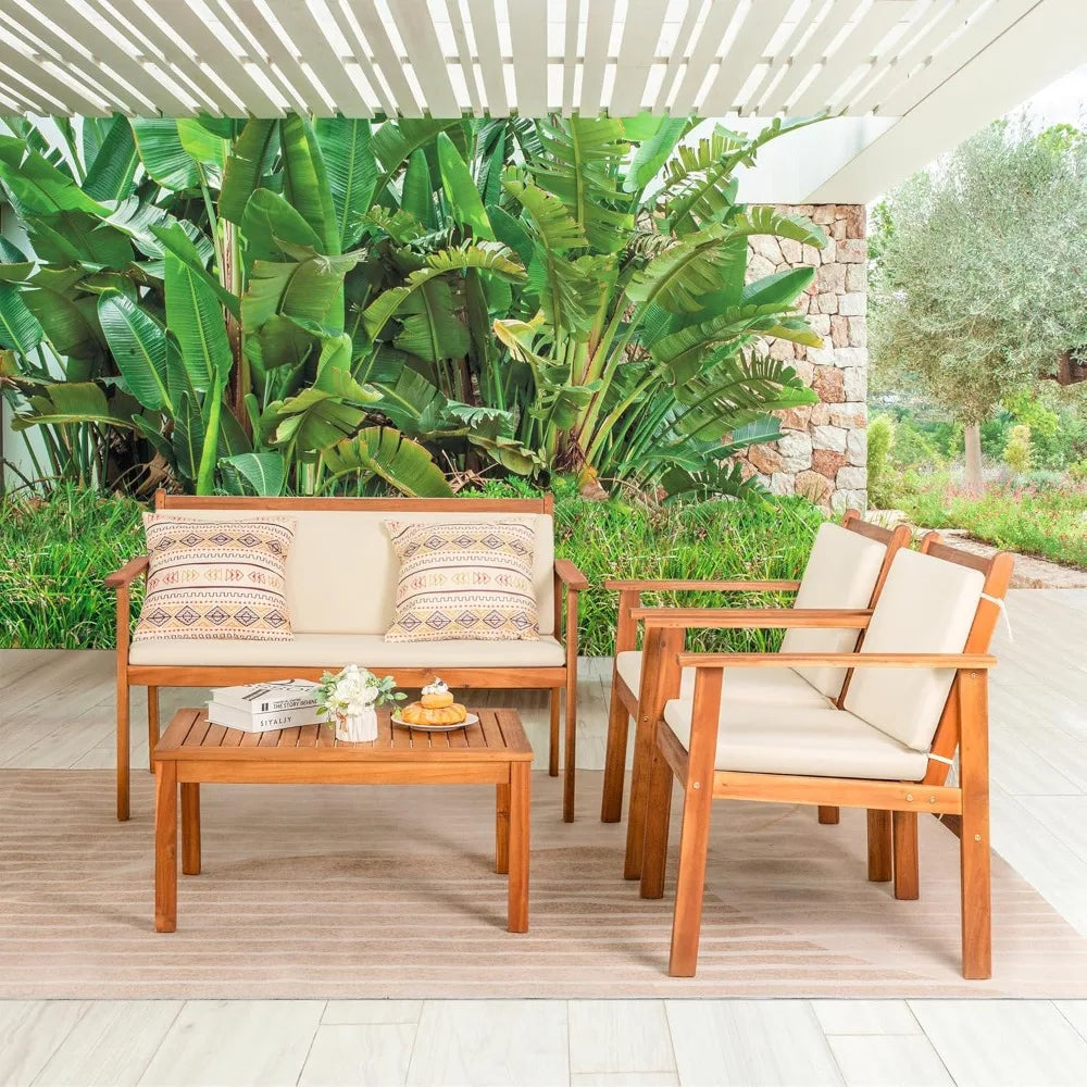 Greesum 4 Piece Patio Set
