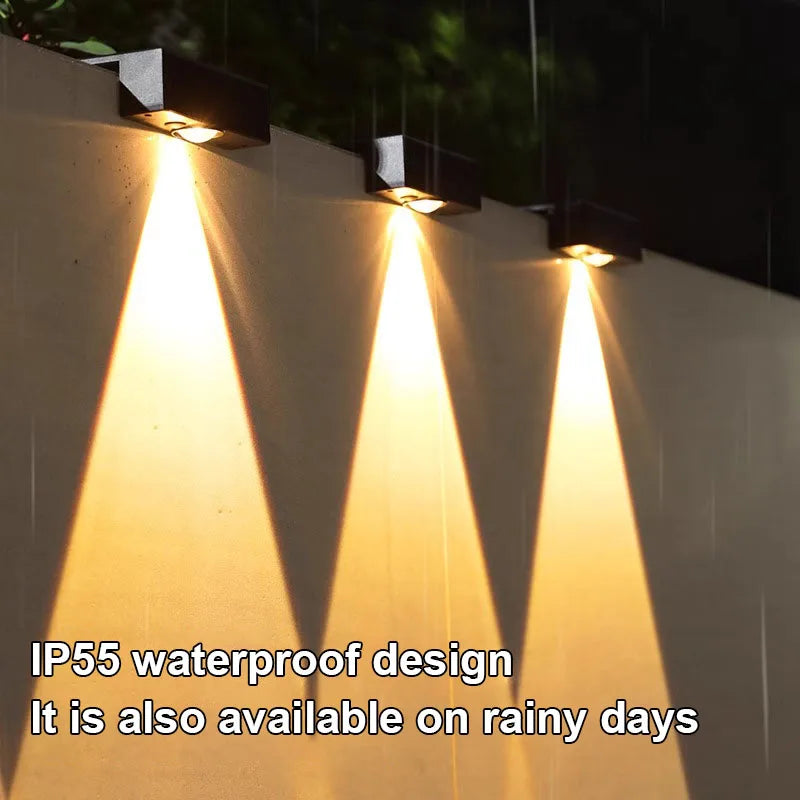 Ultra Bright Solar LED Lights Outdoor Waterproof Garden Decorative Wall Lamp Solar Light Controlled Induction Lighting