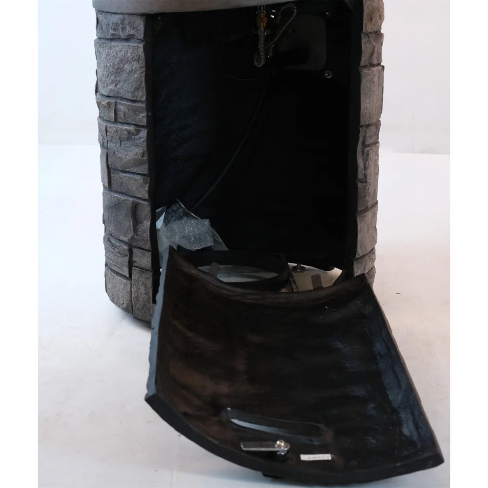 ASH 20 Inch Round Outdoor Gas Fire Pit