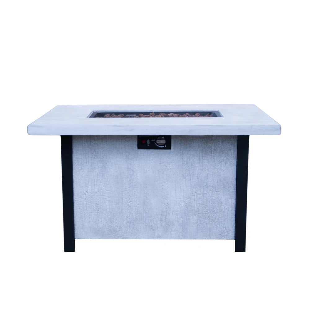AERO 44" W x 25" H Outdoor Patio Propane Gas Fire Pit Table