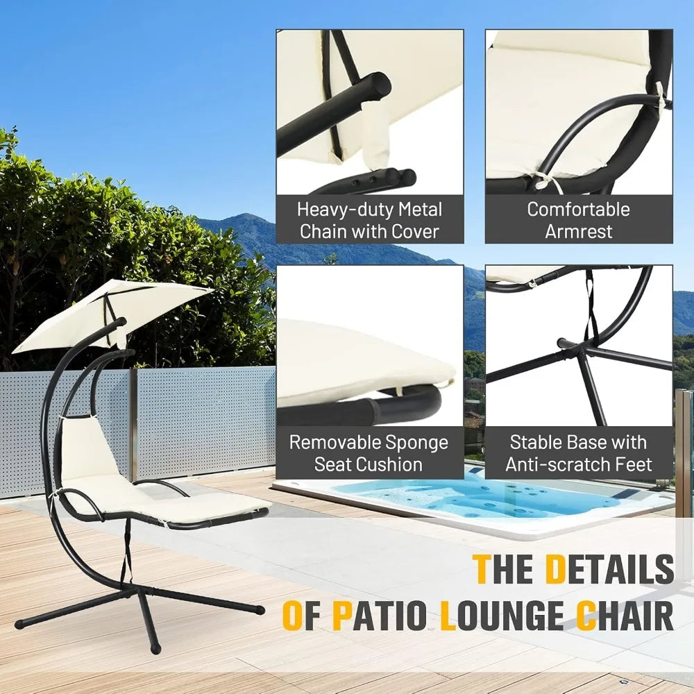 KAY Outdoor Hanging Chaise Lounge Chair