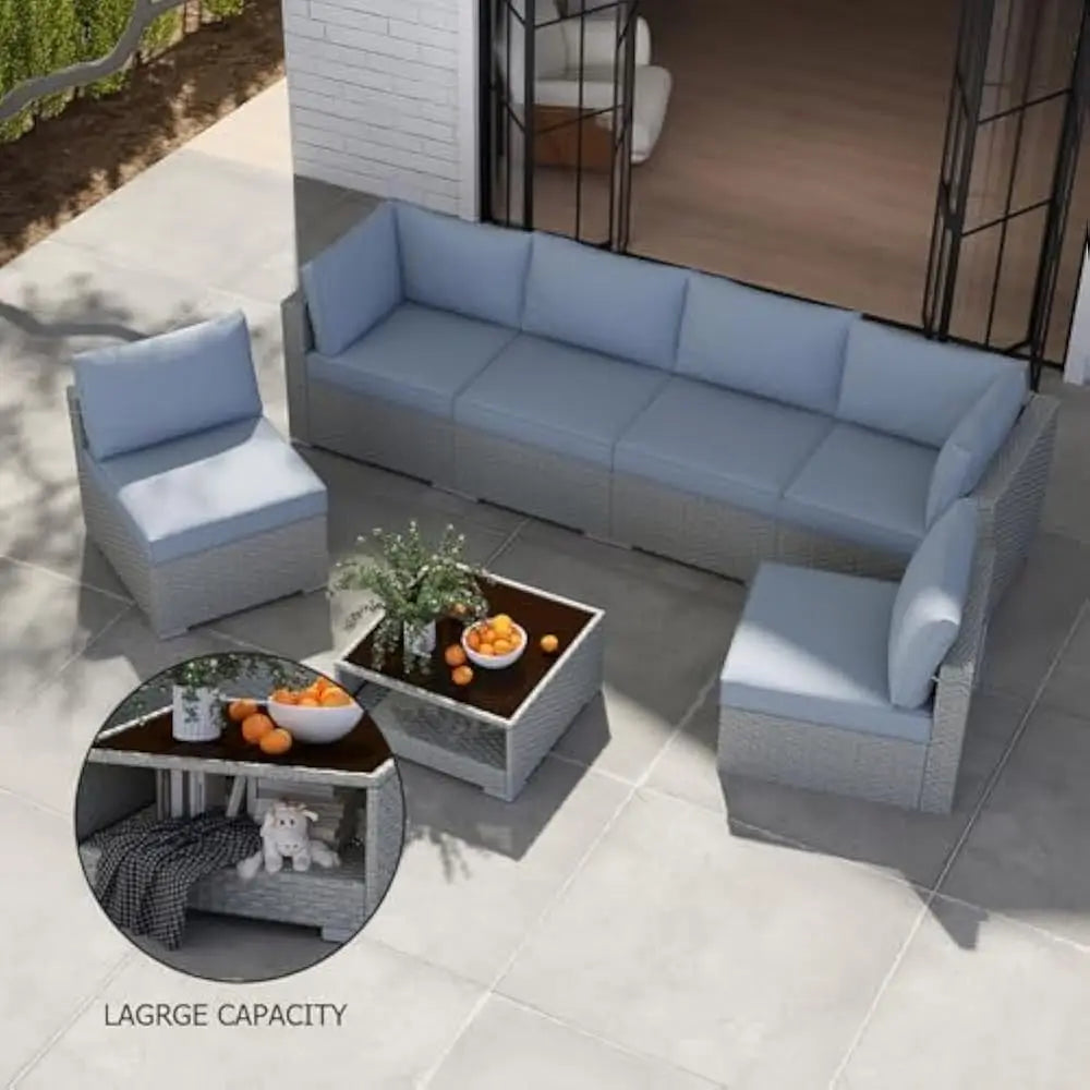 GORDON Outdoor Furniture Set 7-Piece