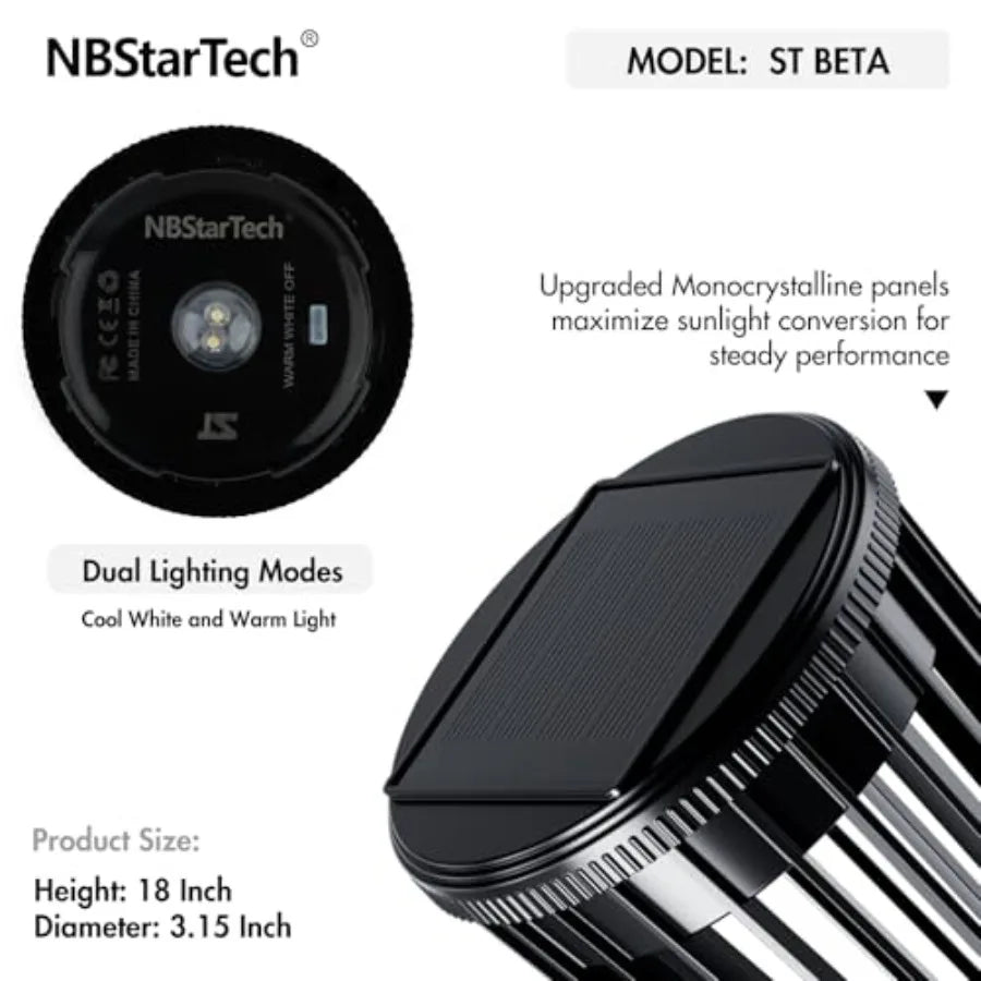 Solar Pathway Lights Waterproof Outdoor Landscape Light for Garden Decor Yard Pathway Walkway Driveway Patio Warm White Dual Co