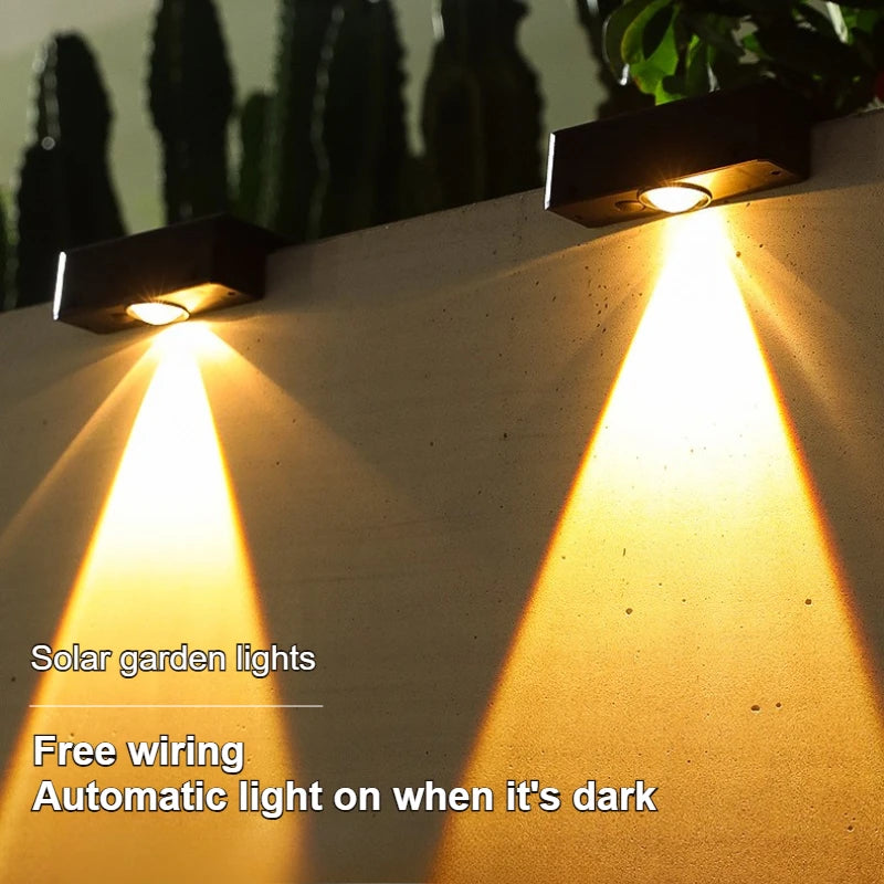 Ultra Bright Solar LED Lights Outdoor Waterproof Garden Decorative Wall Lamp Solar Light Controlled Induction Lighting