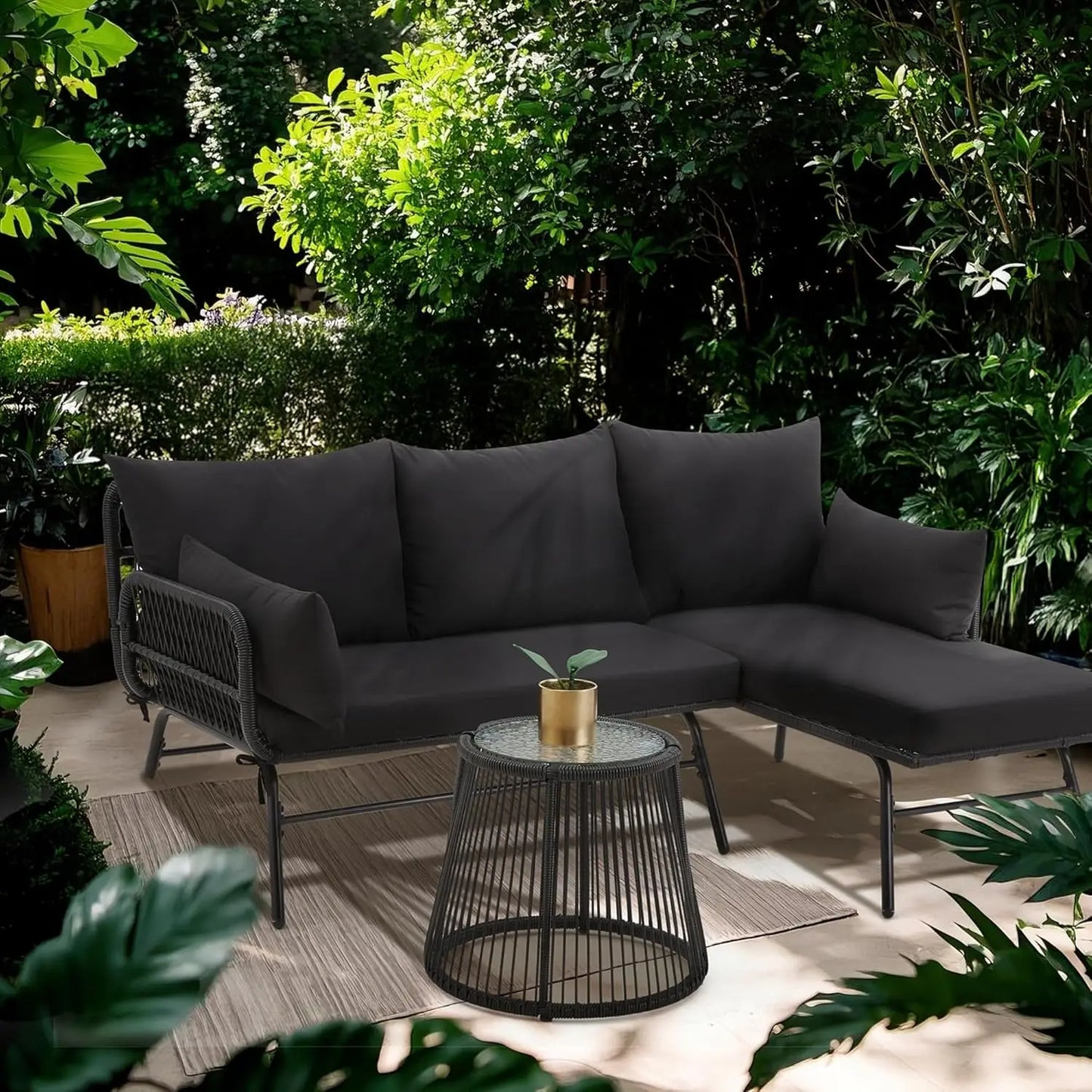BORA 3-Piece L-Shaped Outdoor Set