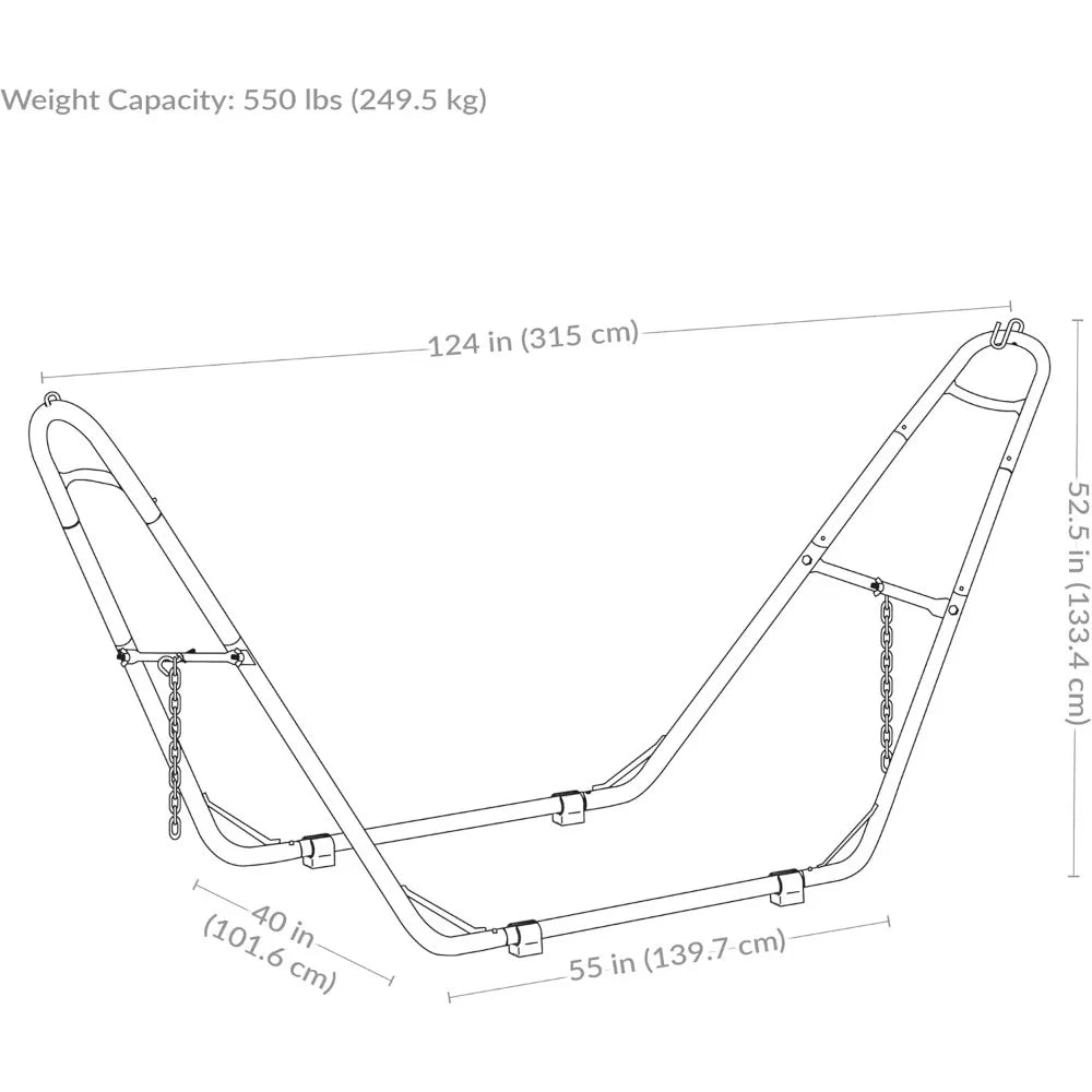 Universal Double Hammock Stand Only