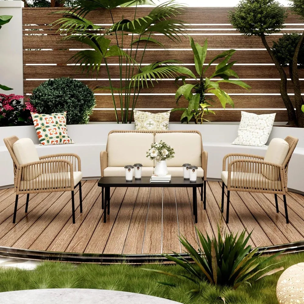 OVIEDO 4 Pieces Patio Furniture SeT