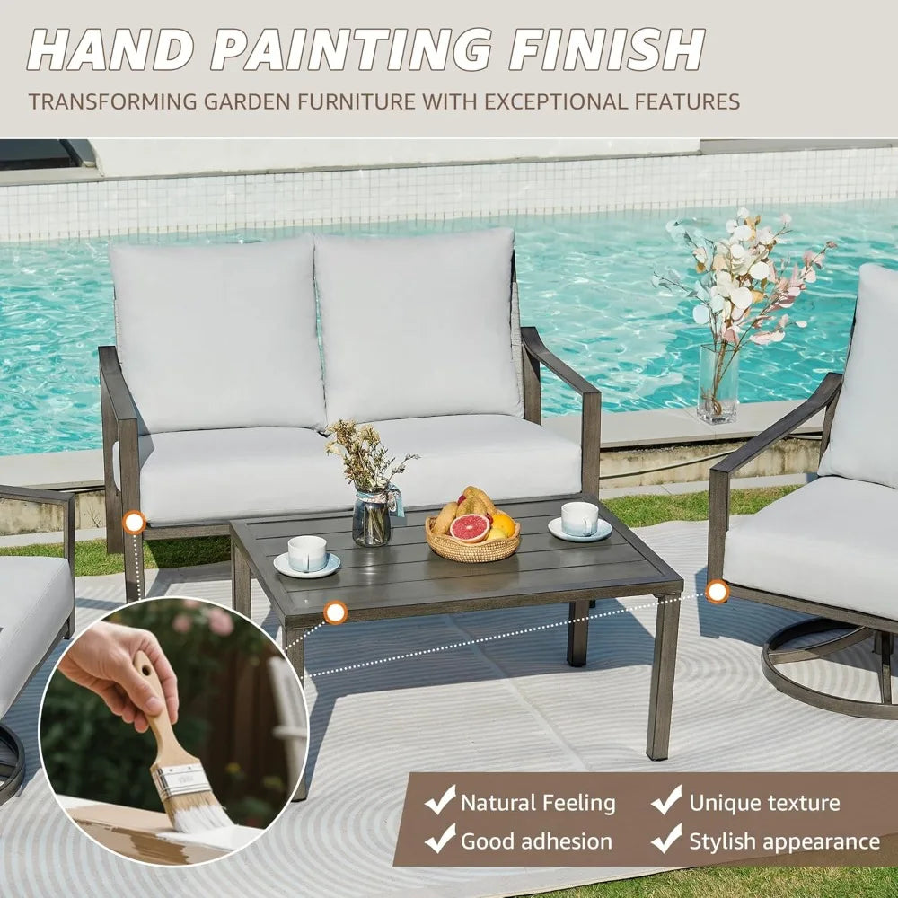 AURA 4 Pieces Patio Furniture Set