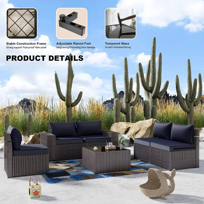 GRAND Patio Furniture Set 12 Pieces