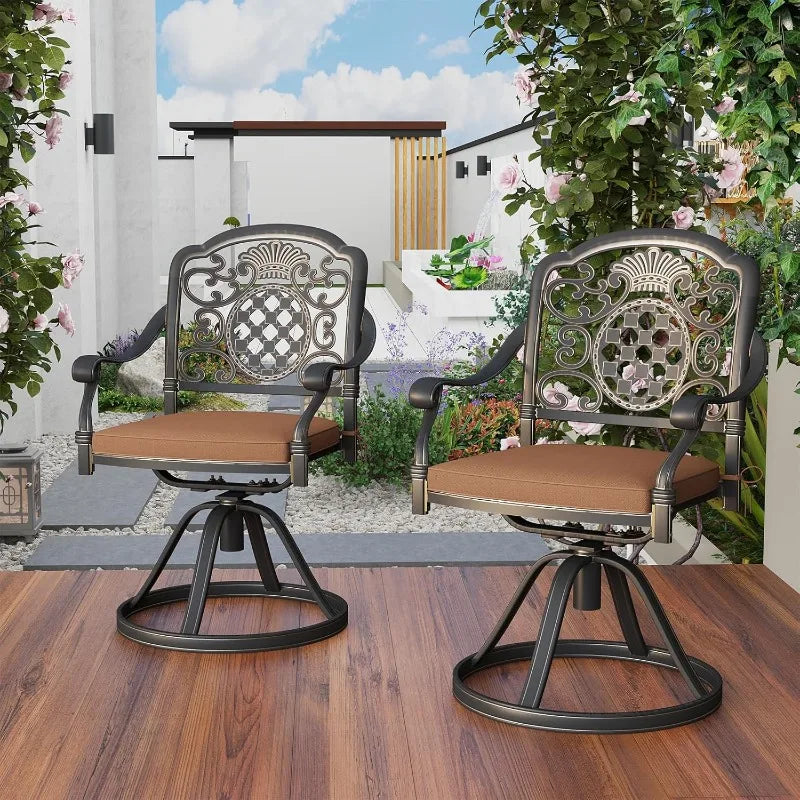 DON Swivel Patio Chairs Set of 2