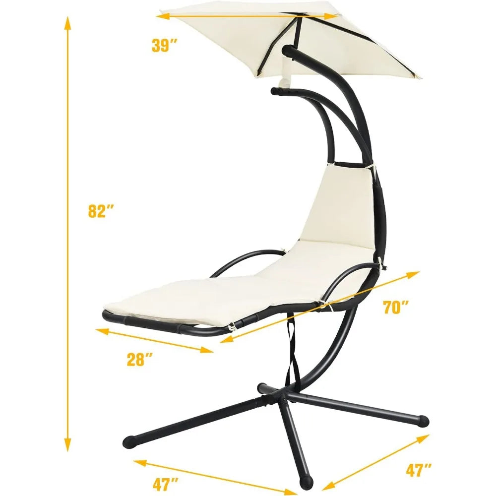 KAY Outdoor Hanging Chaise Lounge Chair
