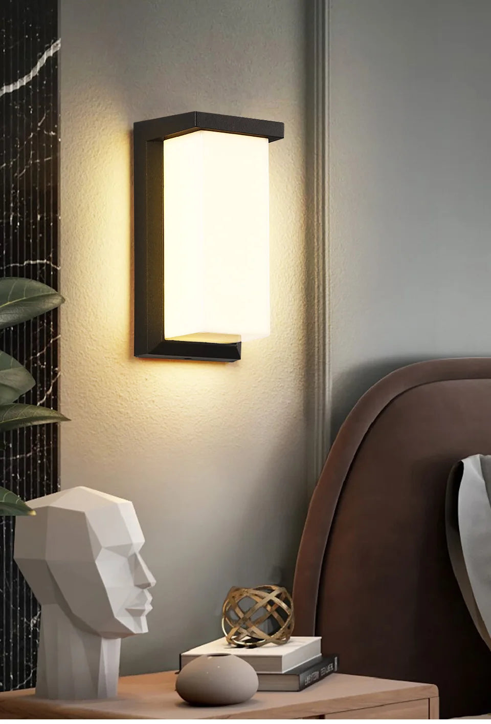LED Outdoor Wall Light Wall Lamp Motion Sensor AC110V 220V Waterproof Modern Indoor Home Balcony Path Porch Garden Decoration