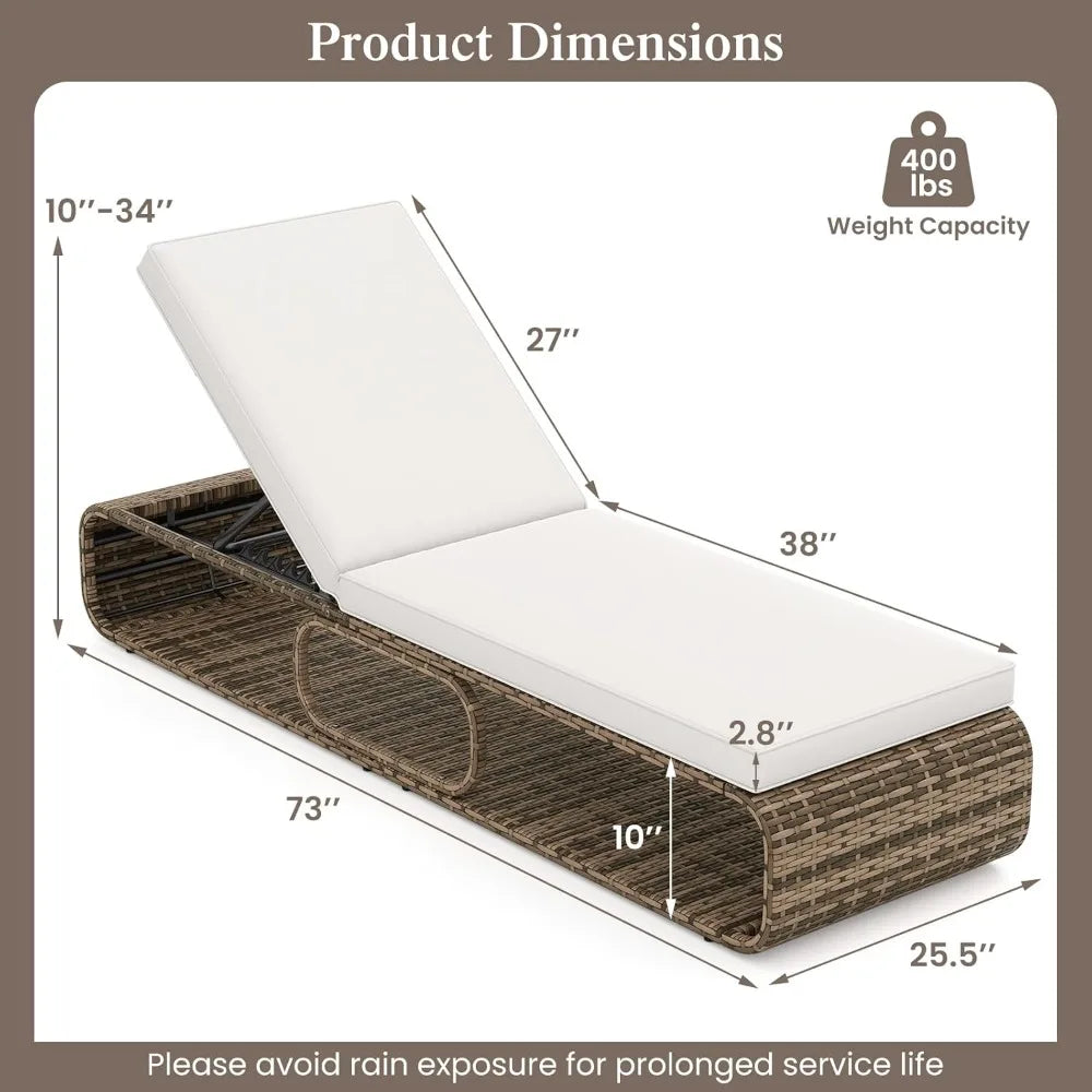 Moccha Outdoor Chaise Lounge Chair