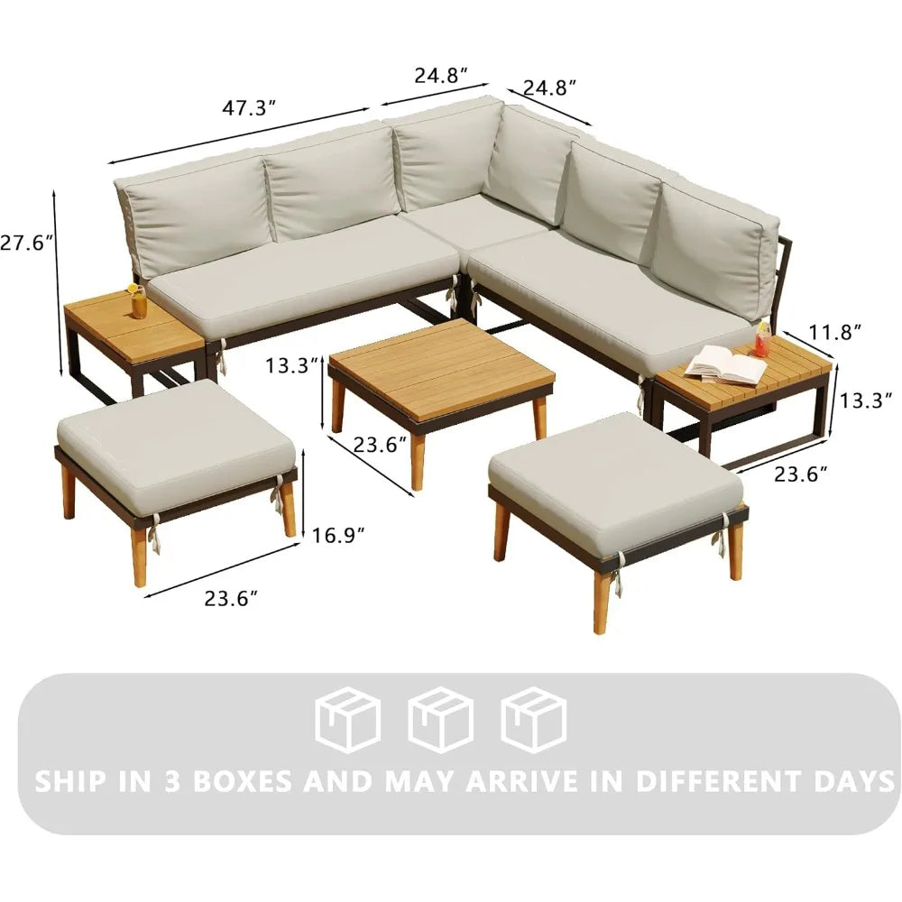 MARO 8 Pieces Patio Furniture Set