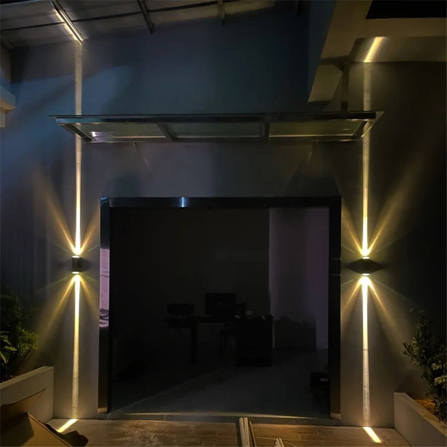 Waterproof LED Wall Lamp 20W Outdoor IP65 Up Down Wall Light Aluminum External Wall Light for Garden Balcony Pathway Fence Decor